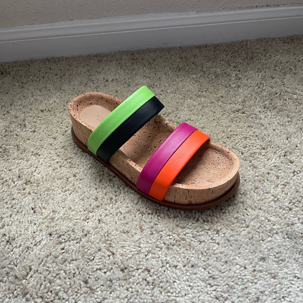 NWOB, Gabriela Hearst leather multicolored “Striker Platform Sandal” size 38 - Picture 4 of 13